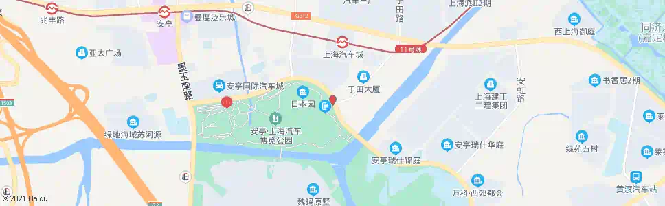 上海博园路于田路_公交站地图_上海公交_妙搜公交查询2025