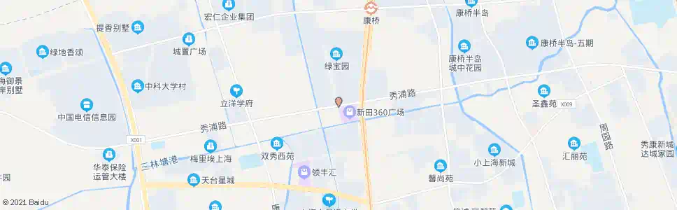 上海康巴路秀浦路_公交站地图_上海公交_妙搜公交查询2025