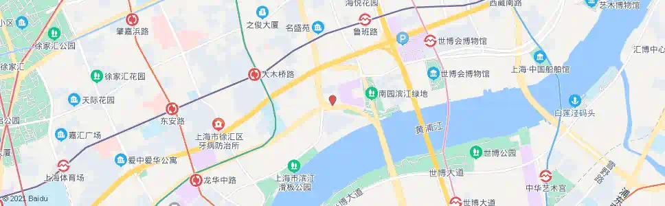 上海江滨路日晖东路_公交站地图_上海公交_妙搜公交查询2025