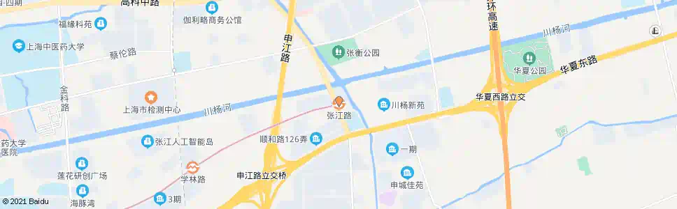上海张江地铁站_公交站地图_上海公交_妙搜公交查询2025