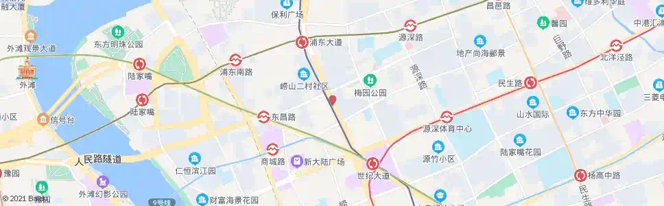 上海乳山路东方路_公交站地图_上海公交_妙搜公交查询2025