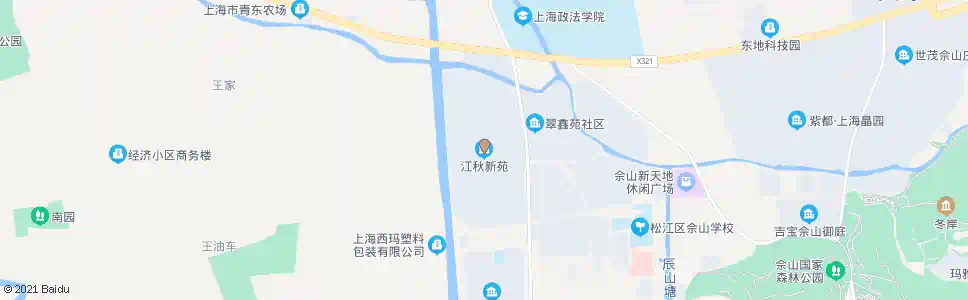 上海江秋新苑_公交站地图_上海公交_妙搜公交查询2025
