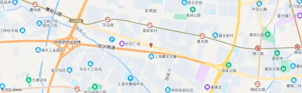 上海曹安公路祁连山路_公交站地图_上海公交_妙搜公交查询2025