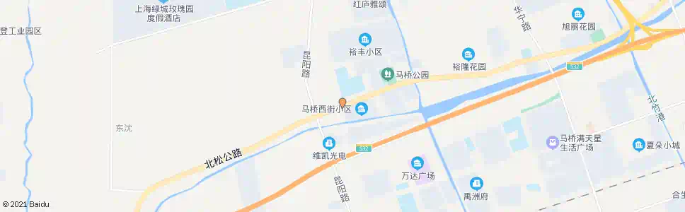上海青年路北松路_公交站地图_上海公交_妙搜公交查询2025