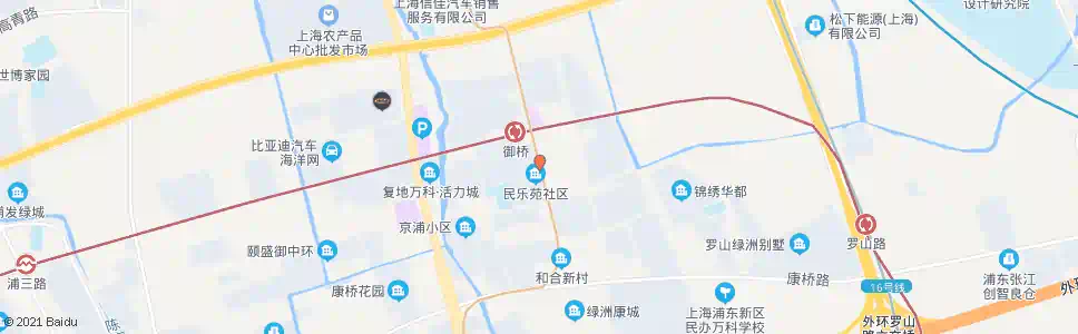 上海御青路御桥路_公交站地图_上海公交_妙搜公交查询2025