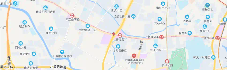 上海真北路金沙江路(招呼站)_公交站地图_上海公交_妙搜公交查询2025