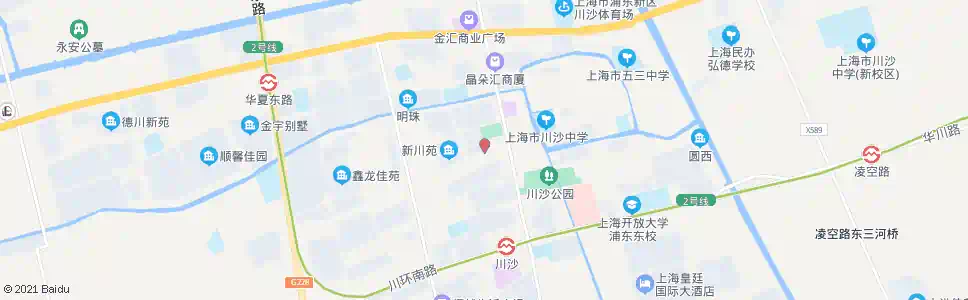 上海北蕰川路新川沙路_公交站地图_上海公交_妙搜公交查询2025