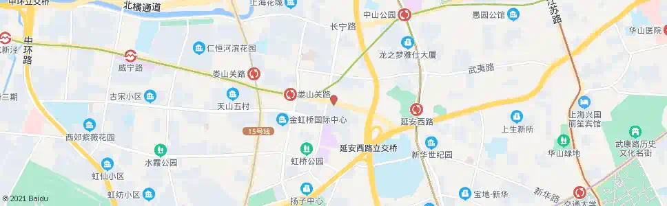上海遵义路天山路_公交站地图_上海公交_妙搜公交查询2025