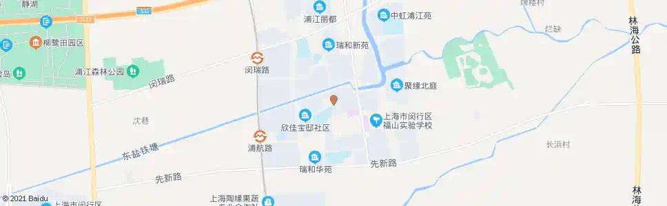 上海闵驰二路江航南路_公交站地图_上海公交_妙搜公交查询2025