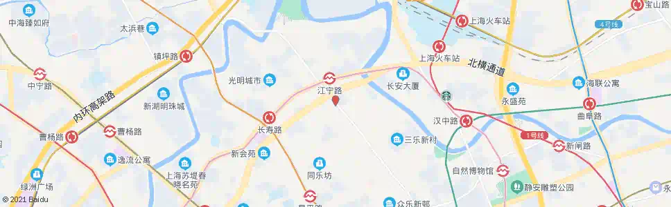 上海江宁路安远路_公交站地图_上海公交_妙搜公交查询2025