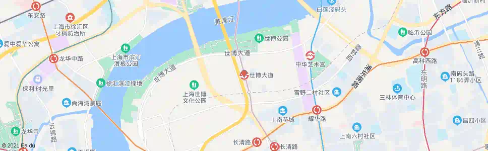 上海世博大道(西班牙馆)_公交站地图_上海公交_妙搜公交查询2025