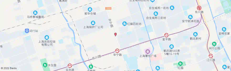 上海华宁路景谷路_公交站地图_上海公交_妙搜公交查询2025