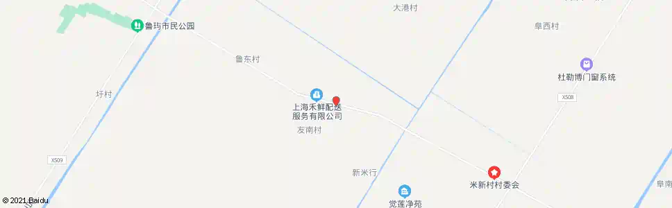 上海友南村_公交站地图_上海公交_妙搜公交查询2025