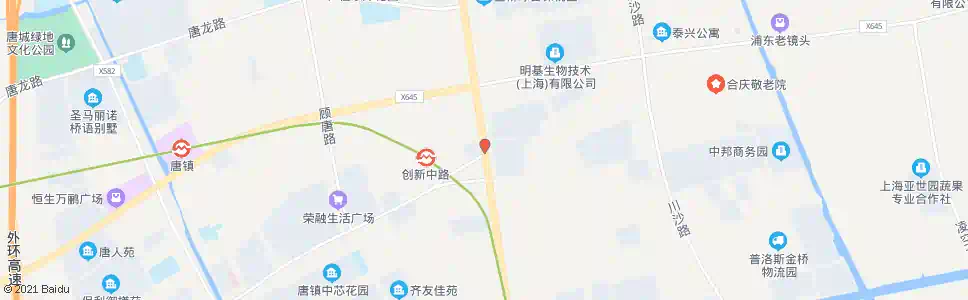 上海创新中路华东路_公交站地图_上海公交_妙搜公交查询2025