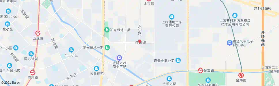 上海永宁路佳京路_公交站地图_上海公交_妙搜公交查询2025