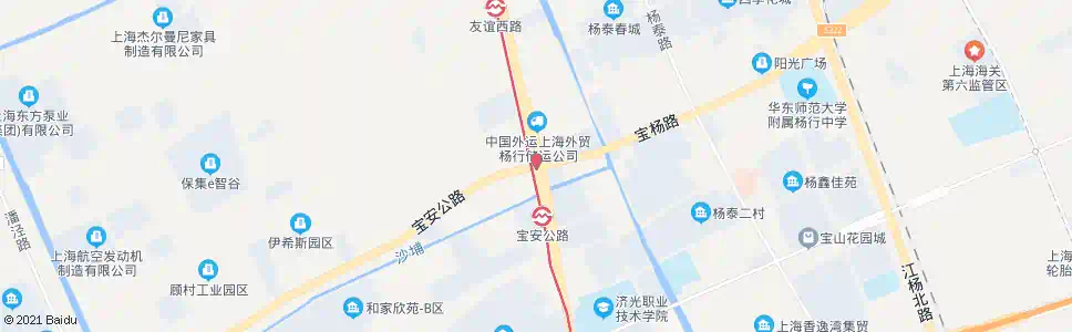 上海蕰川路宝杨路(轨道交通1号线宝安公路站)_公交站地图_上海公交_妙搜公交查询2025