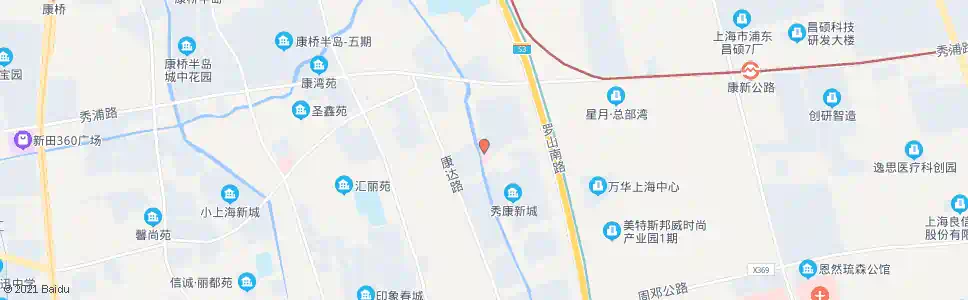 上海康桥卫生中心_公交站地图_上海公交_妙搜公交查询2025