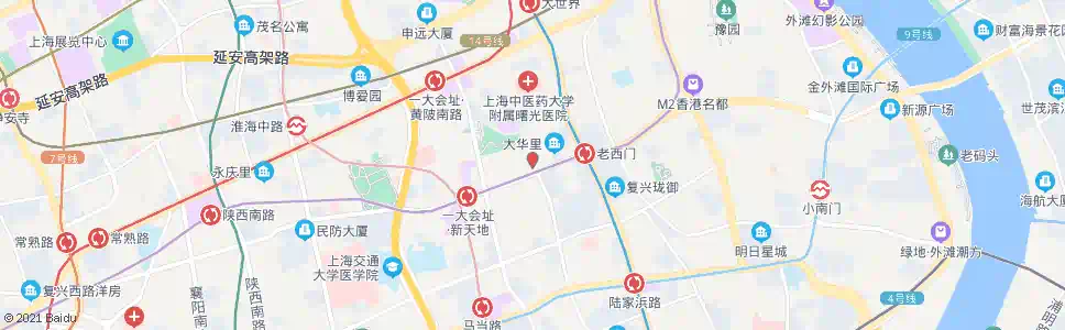上海济南路复兴中路_公交站地图_上海公交_妙搜公交查询2025