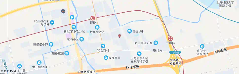 上海御云路御秀路_公交站地图_上海公交_妙搜公交查询2025