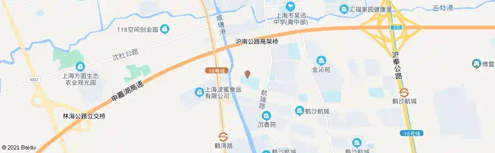 上海鹤驰路鹤沙路_公交站地图_上海公交_妙搜公交查询2025
