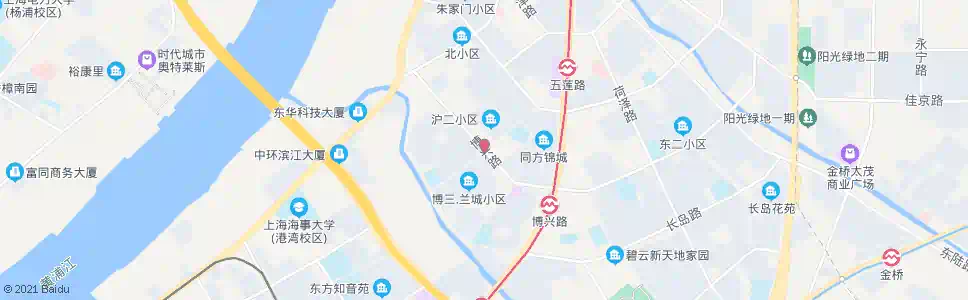 上海兰城路博兴路_公交站地图_上海公交_妙搜公交查询2025