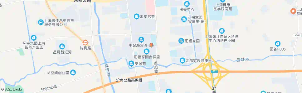 上海瑞安路周园路_公交站地图_上海公交_妙搜公交查询2025