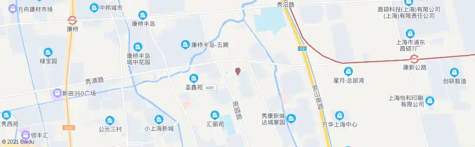 上海川周公路康达路_公交站地图_上海公交_妙搜公交查询2025