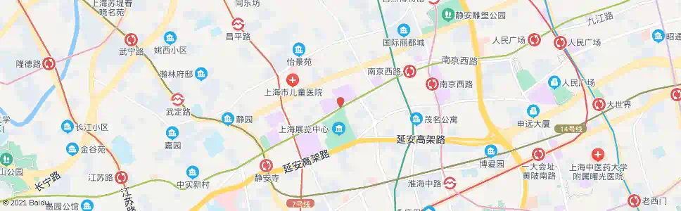 上海西康路南京西路_公交站地图_上海公交_妙搜公交查询2025