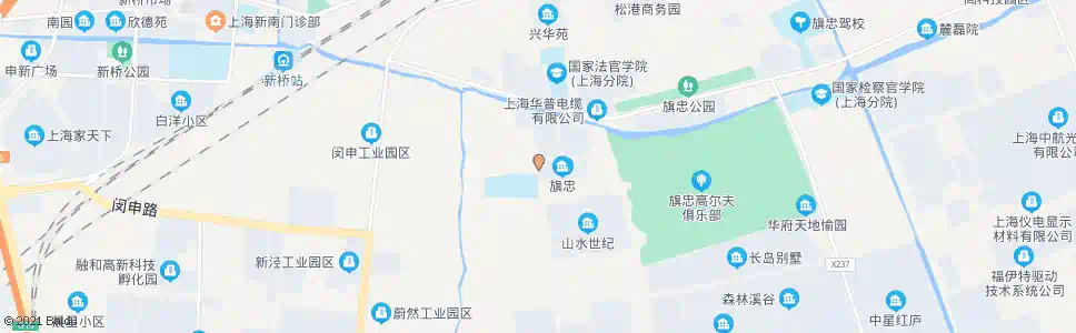 上海旗忠村十街坊_公交站地图_上海公交_妙搜公交查询2025