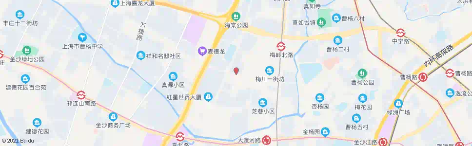 上海梅川路丹巴路_公交站地图_上海公交_妙搜公交查询2025