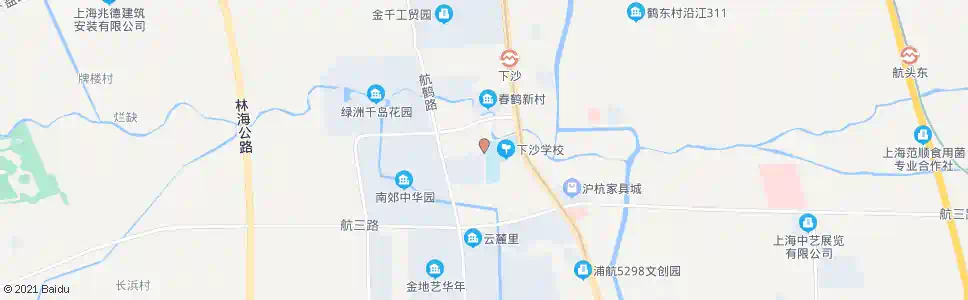 上海鹤梅路下沙西街_公交站地图_上海公交_妙搜公交查询2025
