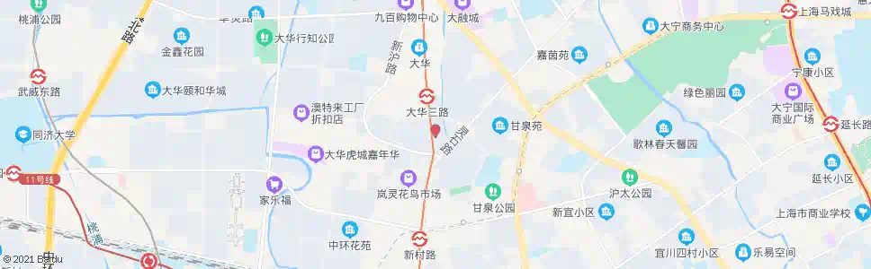 上海华灵路灵石路_公交站地图_上海公交_妙搜公交查询2025
