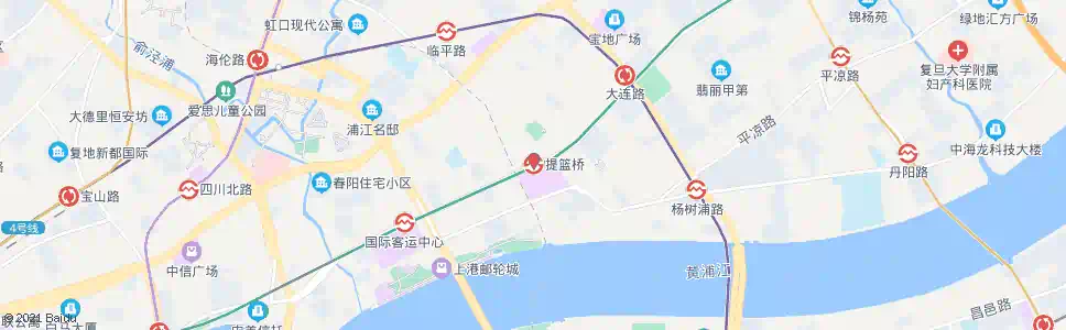 上海提蓝桥_公交站地图_上海公交_妙搜公交查询2025