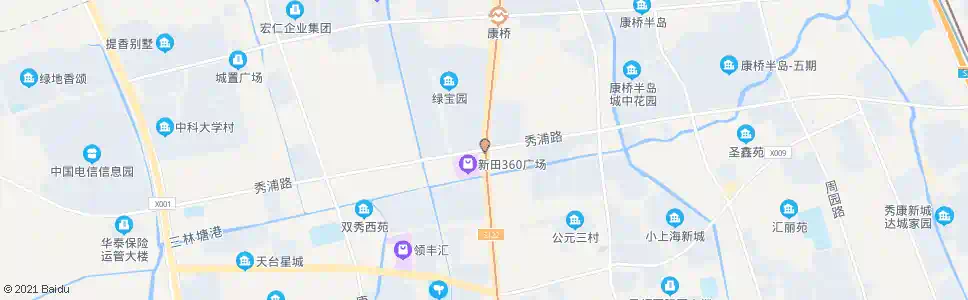 上海沪南公路秀浦路(招呼站)_公交站地图_上海公交_妙搜公交查询2025