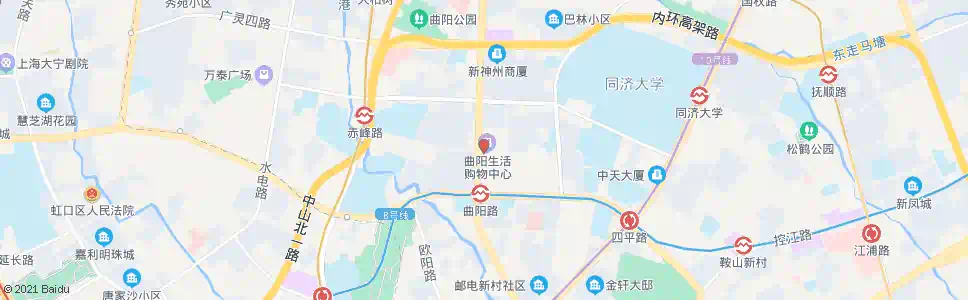 上海玉田路曲阳路_公交站地图_上海公交_妙搜公交查询2025