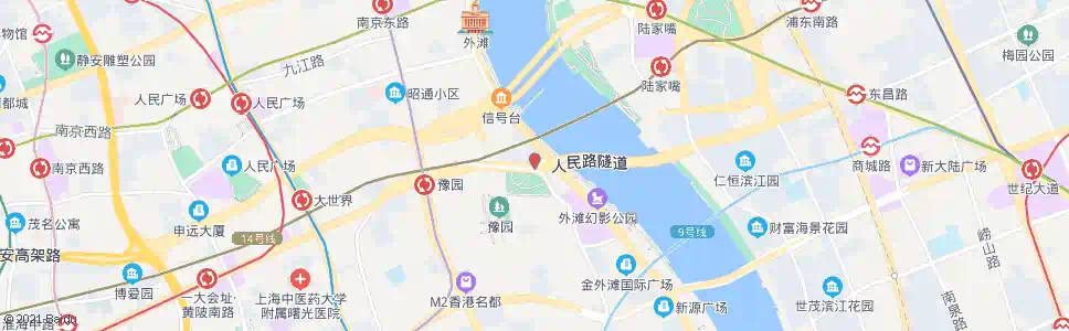上海新开河路中山东二路_公交站地图_上海公交_妙搜公交查询2025