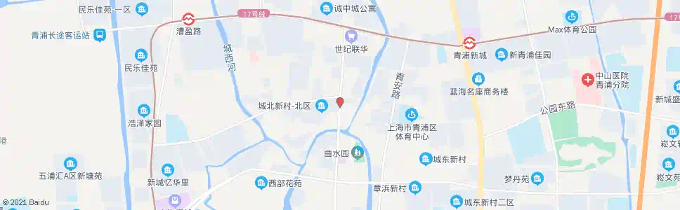 上海城中北路青赵公路_公交站地图_上海公交_妙搜公交查询2025