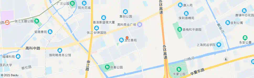 上海张东路益江路_公交站地图_上海公交_妙搜公交查询2025