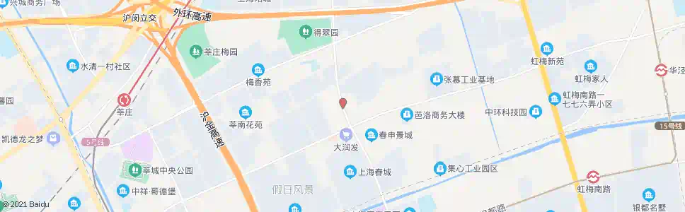 上海莲花南路春申路_公交站地图_上海公交_妙搜公交查询2025