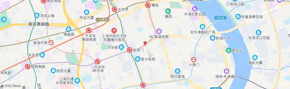 上海老西门复兴东路_公交站地图_上海公交_妙搜公交查询2025