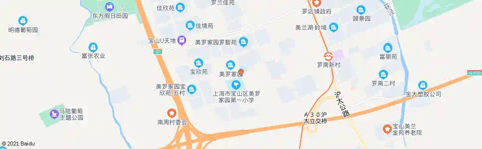 上海美安路罗智路_公交站地图_上海公交_妙搜公交查询2025