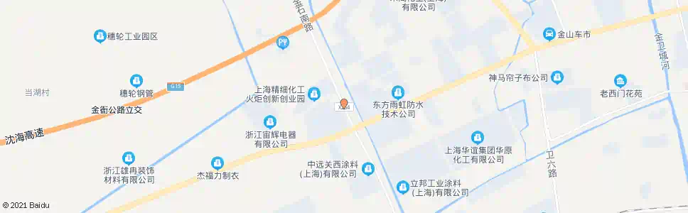 上海金山第二工业区_公交站地图_上海公交_妙搜公交查询2025