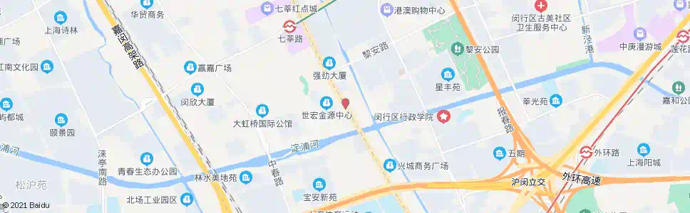 上海七莘路黎安路_公交站地图_上海公交_妙搜公交查询2025
