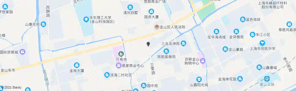 上海卫零路金山大道_公交站地图_上海公交_妙搜公交查询2025