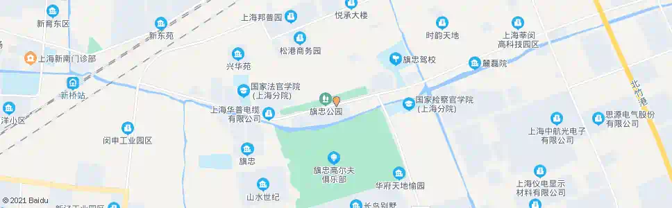 上海旗忠公园_公交站地图_上海公交_妙搜公交查询2025