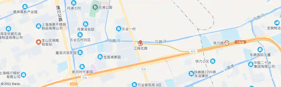 上海江杨北路站_公交站地图_上海公交_妙搜公交查询2025