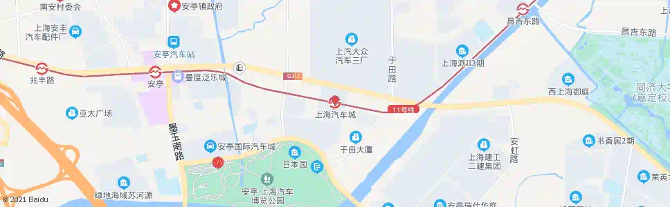 上海上海汽车城站_公交站地图_上海公交_妙搜公交查询2025