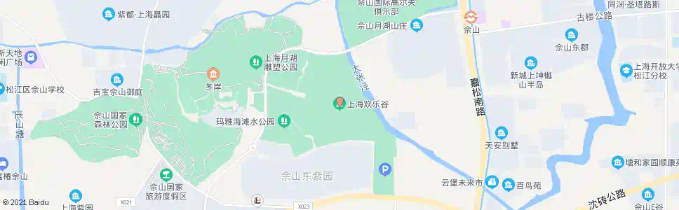上海佘山欢乐谷(招呼站)_公交站地图_上海公交_妙搜公交查询2025