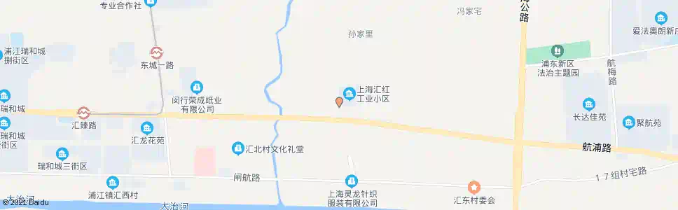 上海汇红村五组_公交站地图_上海公交_妙搜公交查询2025