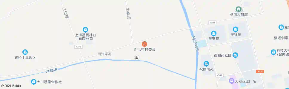 上海新浜路(新浜村委)_公交站地图_上海公交_妙搜公交查询2025